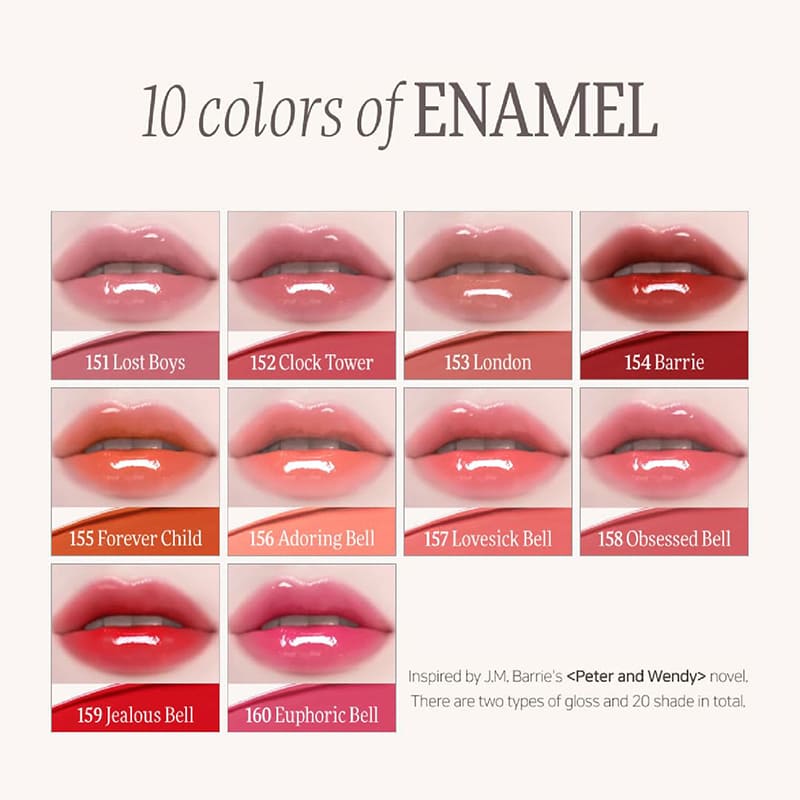 Dinto Deep-Kissed Plumping Lip Enamel 152 Clock Tower 4ml