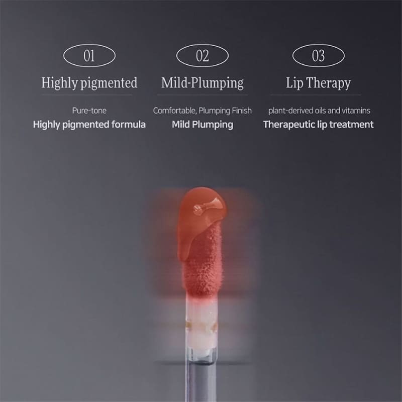 Dinto Pearl-Kissed Plumping Lip Glacé 129 Smee 4ml