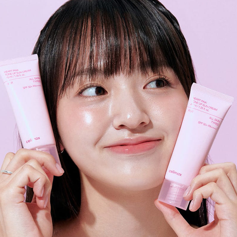 Celimax Heart Pink Tone Up Sun Cream SPF 50+ PA++++ - 40ml