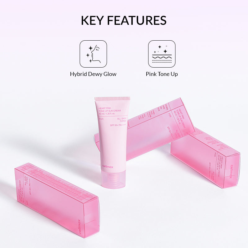 Celimax Heart Pink Tone Up Sun Cream SPF 50+ PA++++ - 40ml