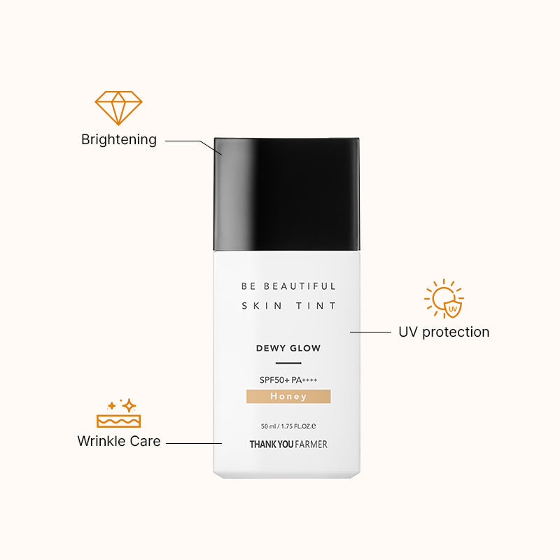 Thank You Farmer Be Beautiful Skin Tint Honey SPF50+ PA++++ - 50ml