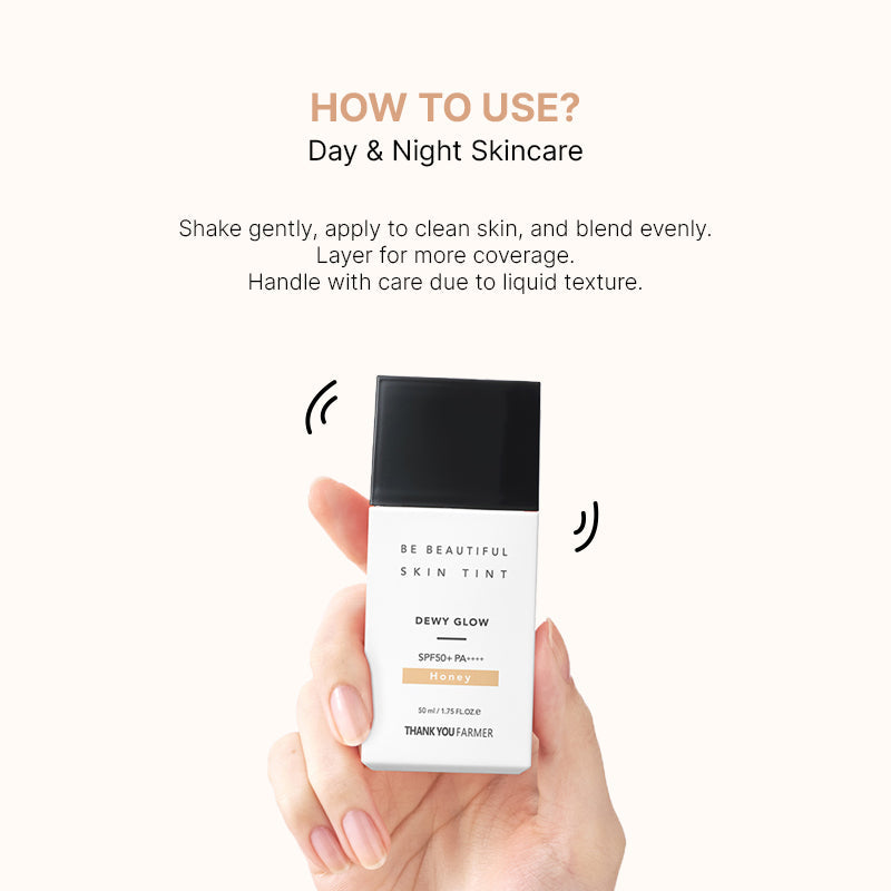 Thank You Farmer Be Beautiful Skin Tint Honey SPF50+ PA++++ - 50ml