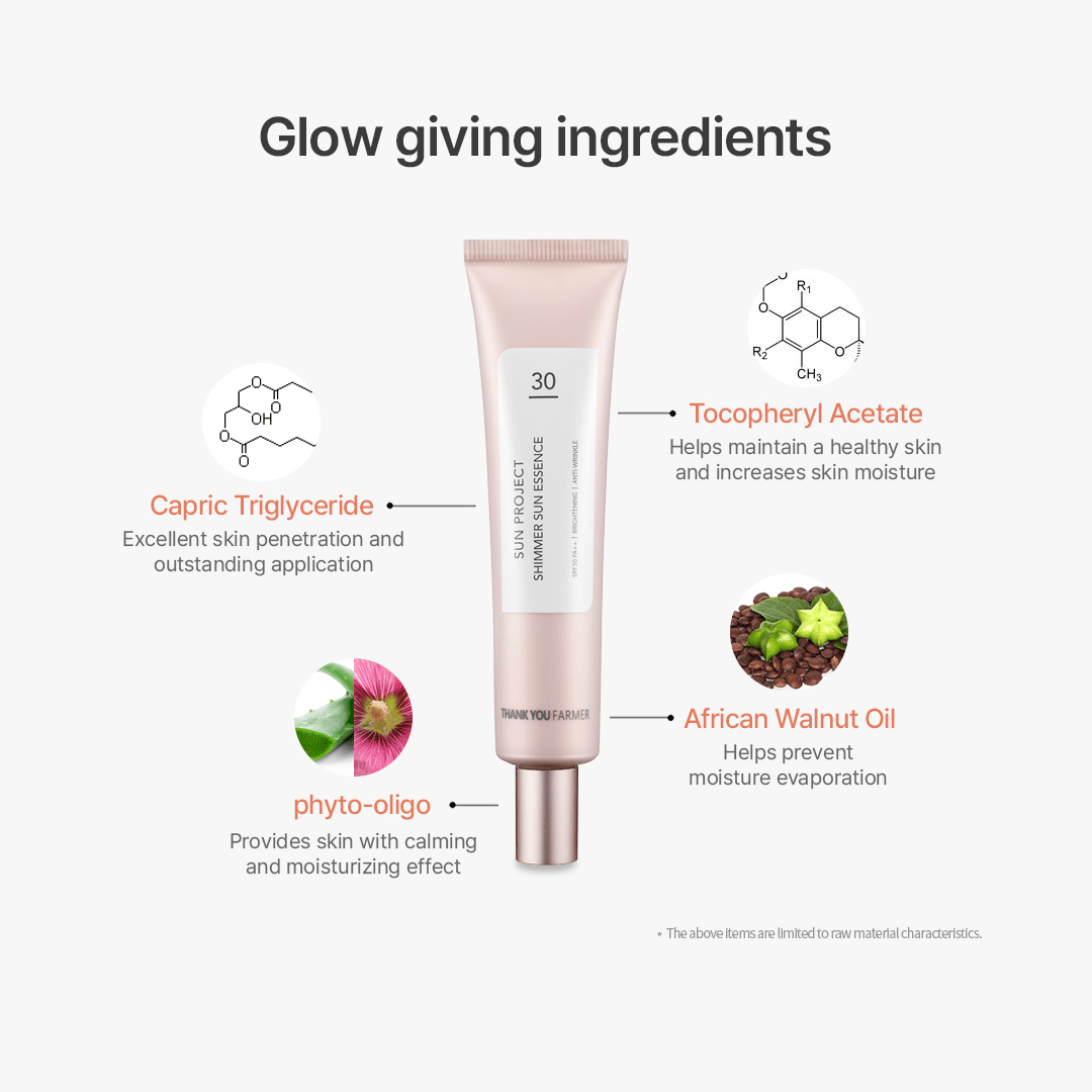 Thank You Farmer Sun Project Shimmer Sun Essence SPF30 PA++ - 40ml