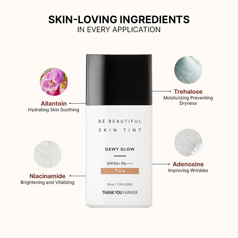 Thank You Farmer Be Beautiful Skin Tint Tan SPF50+ PA++++ - 50ml