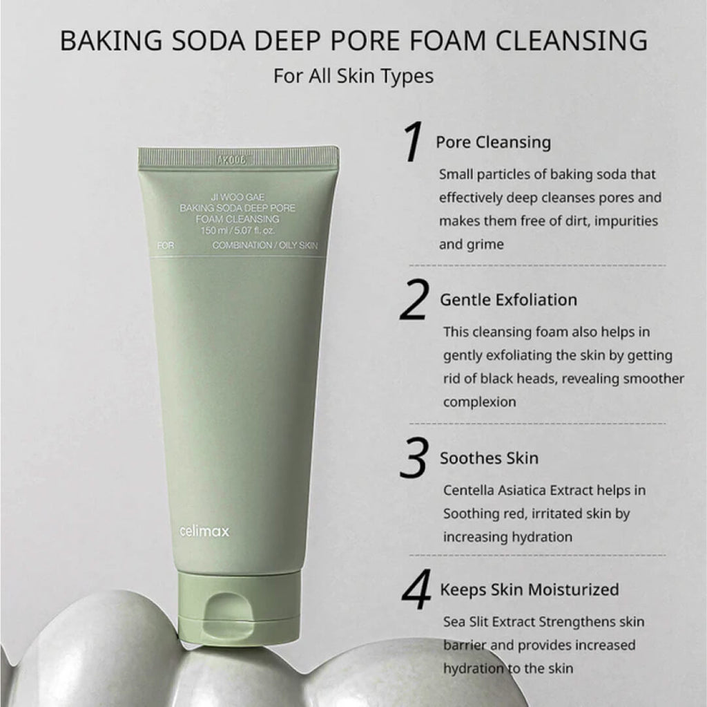 Celimax Baking Soda Deep Pore Foam Cleansing - 150ml
